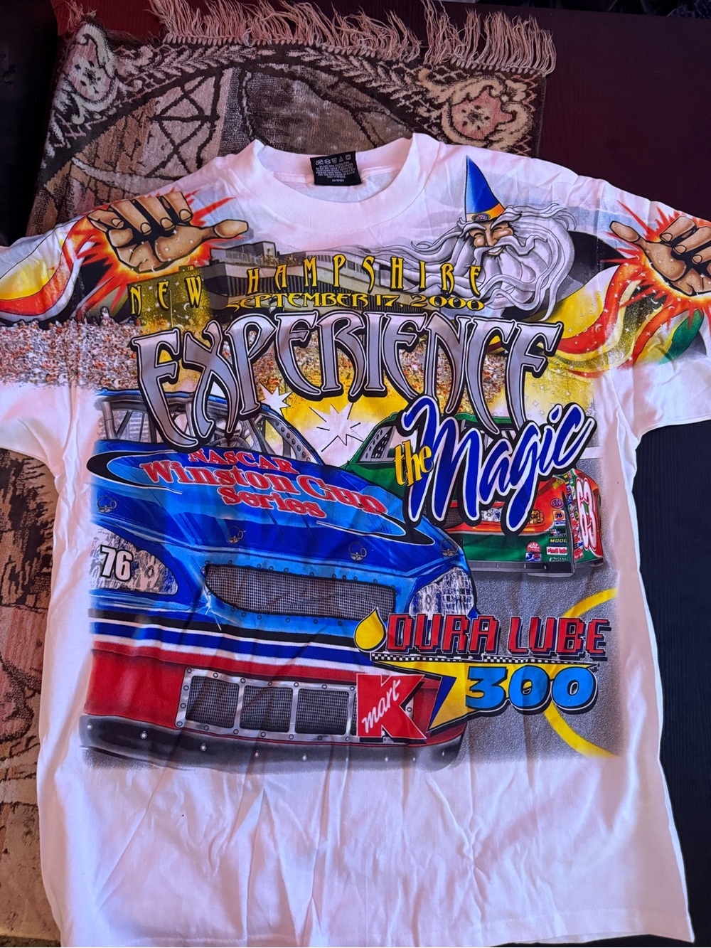 Chase Authentics White Multicolor Racing Graphic Tee